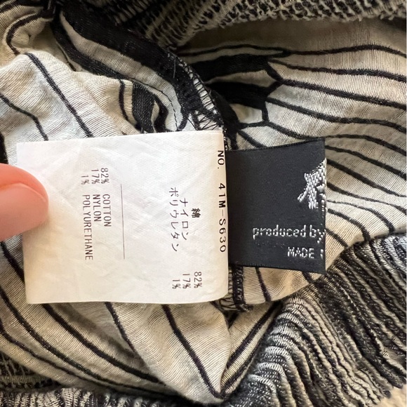 Nuno Co. Lenie/ Lenine Midi Skirt, one size, Black/white - Picture 5 of 10